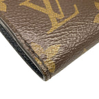 Louis Vuitton Trifold Wallet Monogram Portefeuille Pallas Compact Noir Leather — view 7