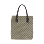 Gucci Brown Dark Silver GG Supreme Canvas Tote Shoulder — view 2