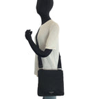Prada Tessuto Black Silver Nylon Shoulder — view 7