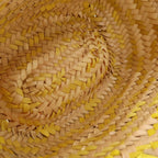 Loewe Basket Bag Handbag Beige Yellow Raffia Leather — view 5
