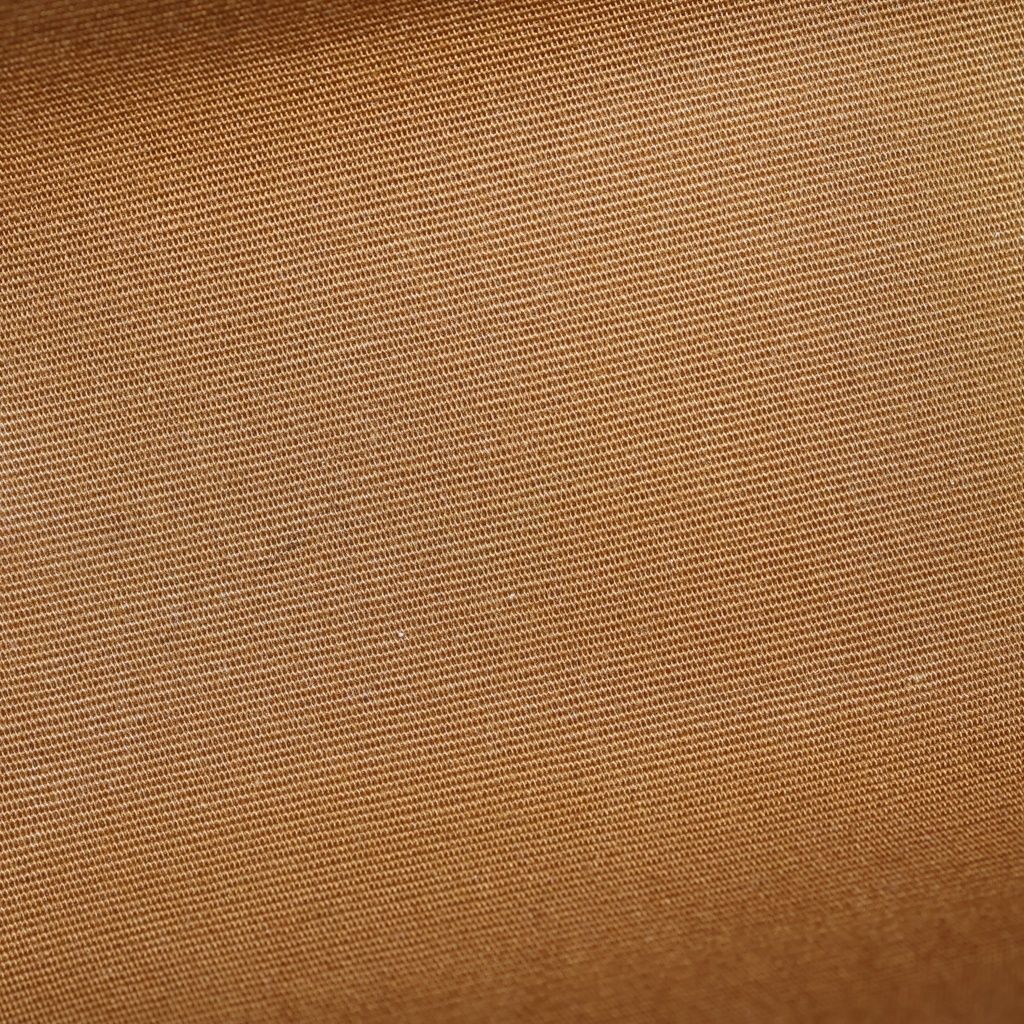 Celine Triomphe Leather Chain Clutch Gold Brown — view 5