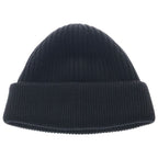Loewe Logo Embroidery Beanie Knit Cap Hat Black — view 2