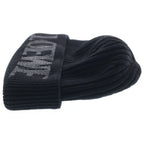 Loewe Logo Embroidery Beanie Knit Cap Hat Black — view 3