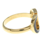 Dior CD Logo Ring Gold Black — view 3