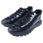 Prada Leather Low Cut Sneakers Black 7 — view 2