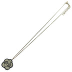Chanel Camellia Rhinestone Pendant Chain White Gold — view 2