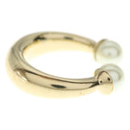 Dior Faux Pearl Ring Gold White — view 3