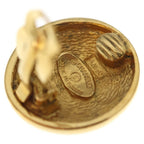 Chanel CC Logo Round Earrings Gold — view 6