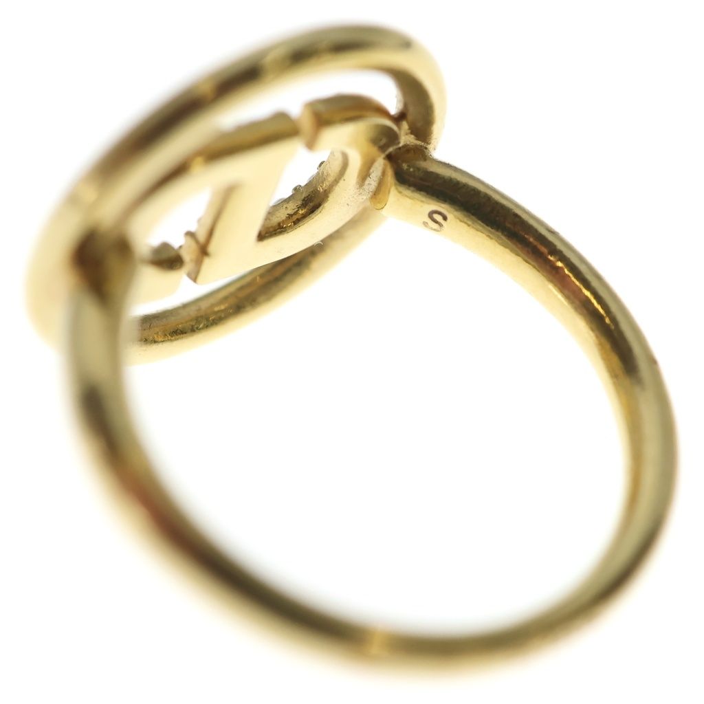 Dior CD Logo Faux Pearl Ring Gold Plated — view 5