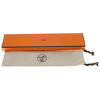 Hermes Chaine D'ancre Rivage Bracelet Silver Brown Metal Buffalo Horn — view 6