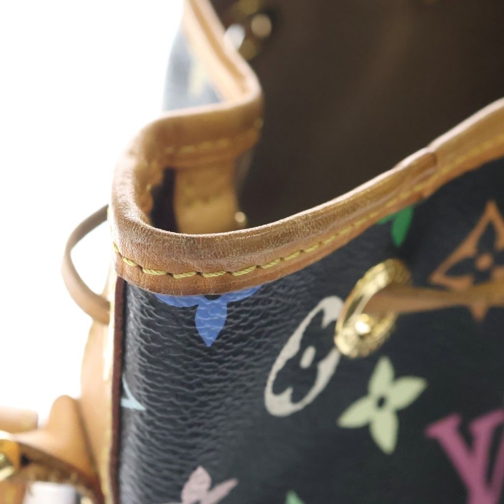 Louis Vuitton Monogram Multicolor Petit Noe 2-Way Shoulder Bag Brown Black — view 6