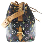 Louis Vuitton Monogram Multicolor Petit Noe 2-Way Shoulder Bag Brown Black — view 3