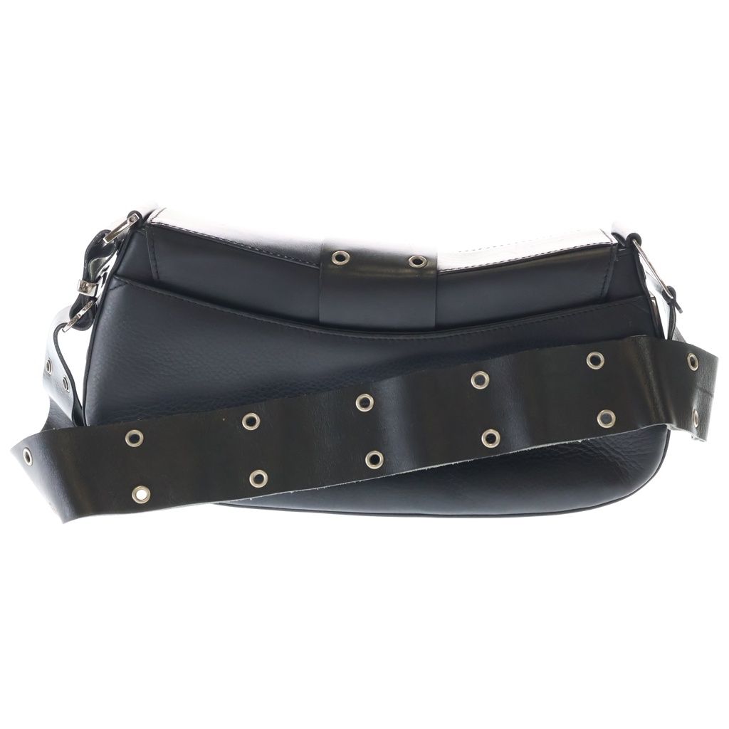 Dior Trotter Street Chic Shoulder Bag Black Leather Silver — view 2