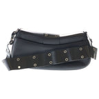 Dior Trotter Street Chic Shoulder Bag Black Leather Silver — view 2