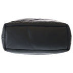 Saint Laurent Paris Wide Logo Puffer Tote Black Leather — view 4