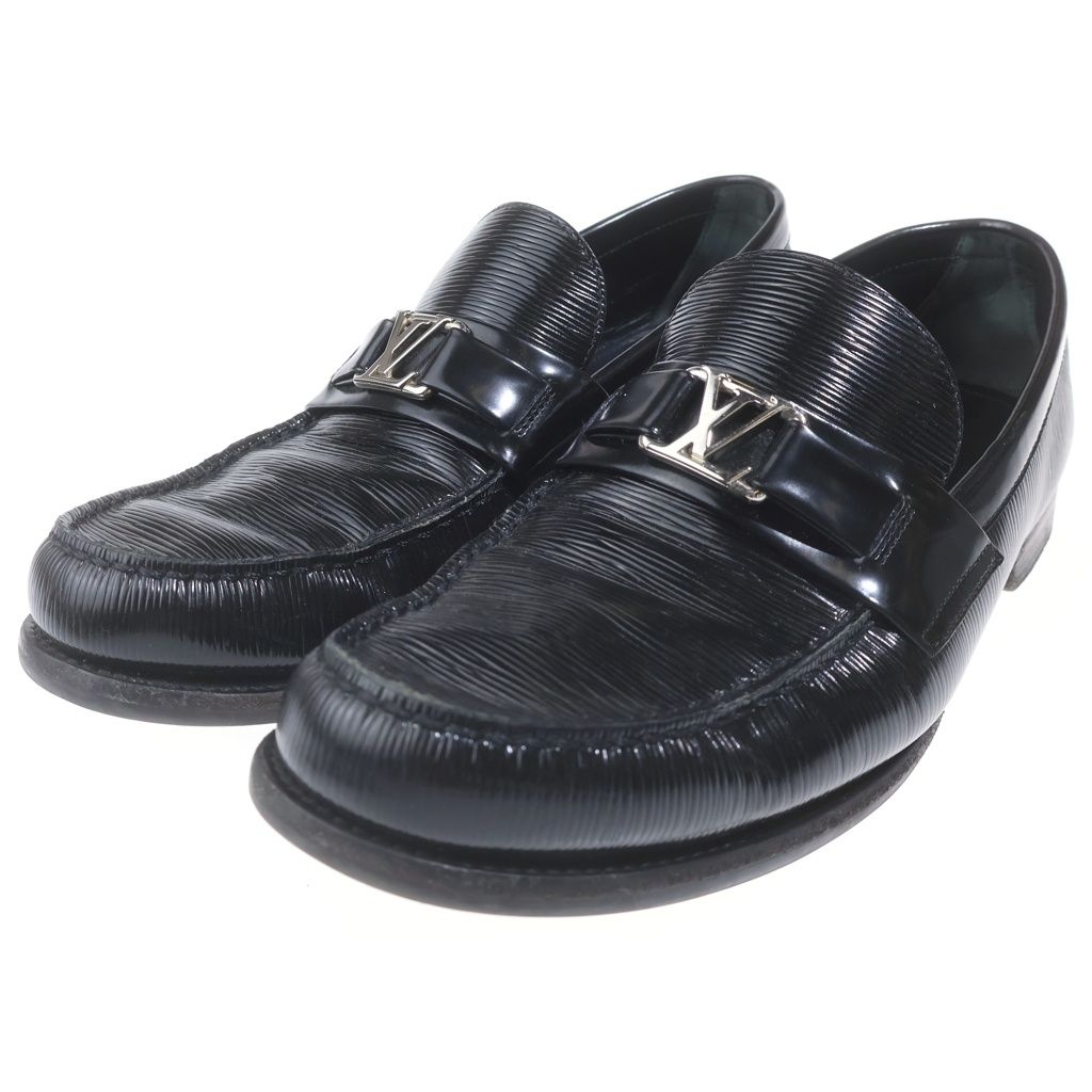 Louis Vuitton LV Major Loafers LV Logo Silver Black — view 2