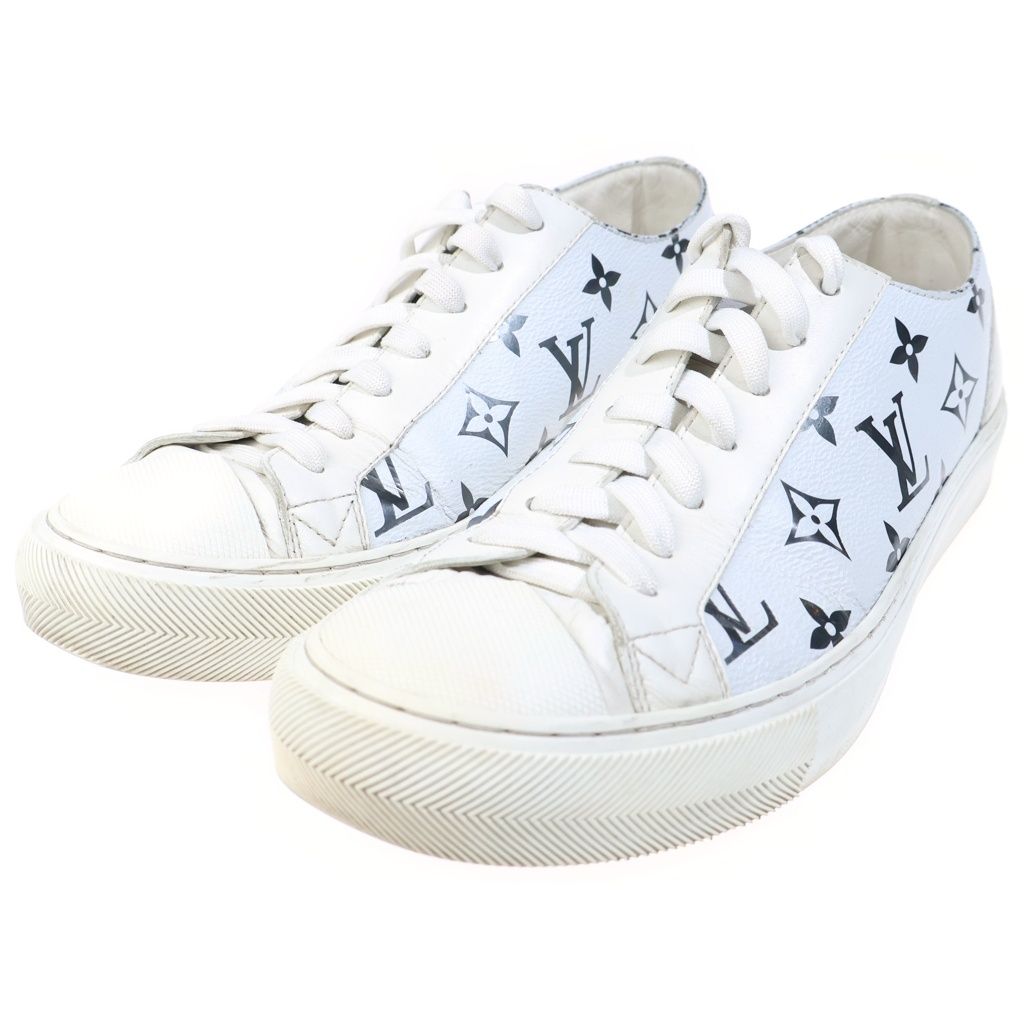 Louis Vuitton Monogram Tattoo Line Leather Low Cut Sneakers White — view 2
