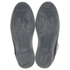 Louis Vuitton Damier Graphite Leather High Cut Sneakers Black — view 5