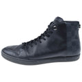 Louis Vuitton Damier Graphite Leather High Cut Sneakers Black