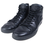 Louis Vuitton Damier Graphite Leather High Cut Sneakers Black — view 2