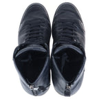 Louis Vuitton Damier Graphite Leather High Cut Sneakers Black — view 4