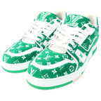 Louis Vuitton LV Trainer Line Monogram Textile Sneakers Green — view 2