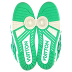 Louis Vuitton LV Trainer Line Monogram Textile Sneakers Green — view 5