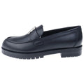 Hermes Moccasins Faubourg Logo Low Cut Shoes Loafers Silver Black