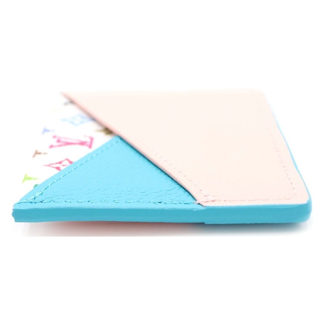 Louis Vuitton LV Takashi Murakami Multicolor Business Card Holder Case Criss — view 3