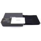 Chanel Classic Small Flap Wallet Trifold Coin Case Black Caviar Leather Gold — view 6