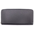 Louis Vuitton Zippy Wallet Horizontal Taiga Leather Black