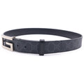 Gucci Square Reversible Leather Belt Black Silver