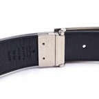 Gucci Square Reversible Leather Belt Black Silver — view 6
