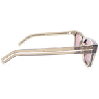Prada Clear Frame Wellington Sunglasses Eyewear Brown — view 3