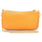 Prada Ambra Saffiano Leather Shoulder Bag Orange — view 2