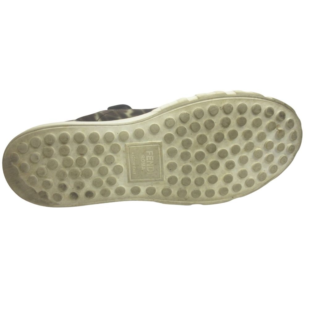 Fendi FF Vertigo FF Sneakers Zucca Pattern High Cut 11 Brown — view 8