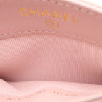 Chanel Rhinestone Card Case Caviar Leather Pink — view 4