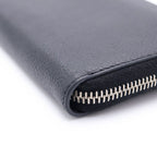 Saint Laurent Paris Zip Around Wallet Black Leather — view 5