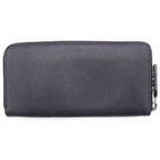 Saint Laurent Paris Zip Around Wallet Black Leather — view 2