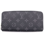 Louis Vuitton Zippy Wallet Horizontal Monogram Black