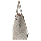 Louis Vuitton Monogram Mahina Neverfull Tote Rose Pink Leather Silver — view 3