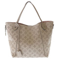 Louis Vuitton Monogram Mahina Neverfull Tote Rose Pink Leather Silver