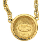 Chanel CC Logo Chain Choker Necklace Gold — view 5