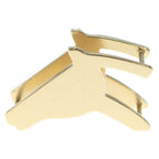Hermes Horsehead Scarf Ring Gold — view 2