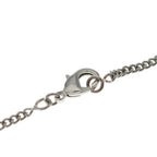 Chanel Camellia Rhinestone CC Logo Pendant Chain Silver — view 4