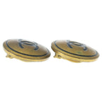 Chanel CC Logo Round Earrings Gold — view 3