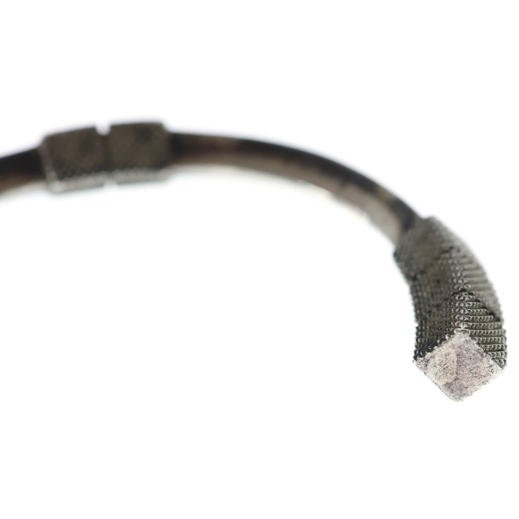 Bottega Veneta Lock Bangle Bracelet Silver — view 5