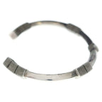 Bottega Veneta Lock Bangle Bracelet Silver — view 3