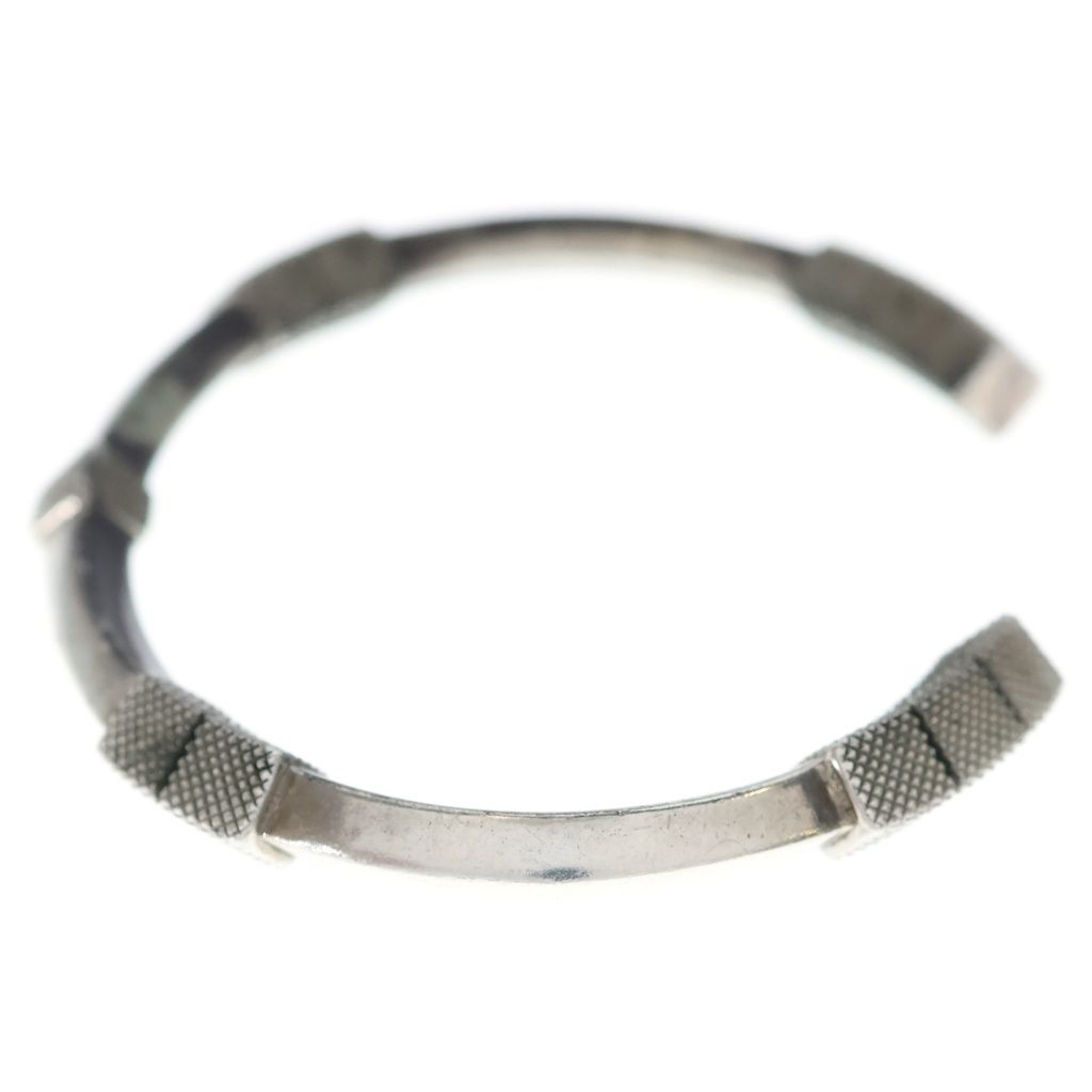 Bottega Veneta Lock Bangle Bracelet Silver — view 4