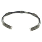 Bottega Veneta Lock Bangle Bracelet Silver — view 2